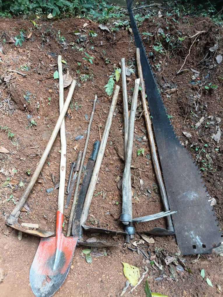 Poaching implements confiscated during joint operations.